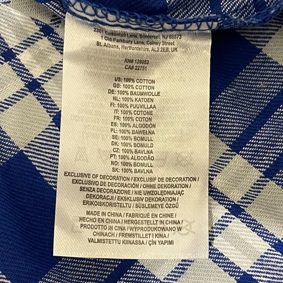 Indianapolis Colts FOCO Mens Flannel Plaid Long Sleeve Button Shirt Pocket - 2XL - Picture 13 of 15